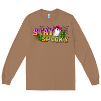 Toasted Coconut Stay Spooky Long Sleeve Tee - CowhideDigitalArt