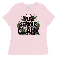 Bubblegum Pink you serious clark black bbs Ladies Tee - BundleAndBundleShop