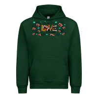 Forest Green for the love of the game American football Urban Hoodie - Jasminsmagicworld