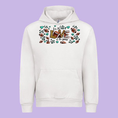 For The Love Of The Game American Football Urban Hoodie Designed By Jasminsmagicworld