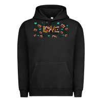 Pigment Black for the love of the game American football Urban Hoodie - Jasminsmagicworld