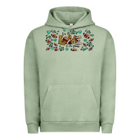 Pigment Oil Green for the love of the game American football Urban Hoodie - Jasminsmagicworld