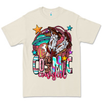 Bone cosmic cowgirl Premium Tee - OliviaCreatesArt