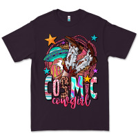 Plum cosmic cowgirl Premium Tee - OliviaCreatesArt