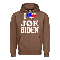 Chestnut i love joe biden Zipper Hoodie - artisFamous