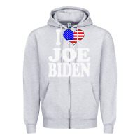 Heather Grey i love joe biden Zipper Hoodie - artisFamous