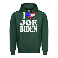 Sports Green i love joe biden Zipper Hoodie - artisFamous