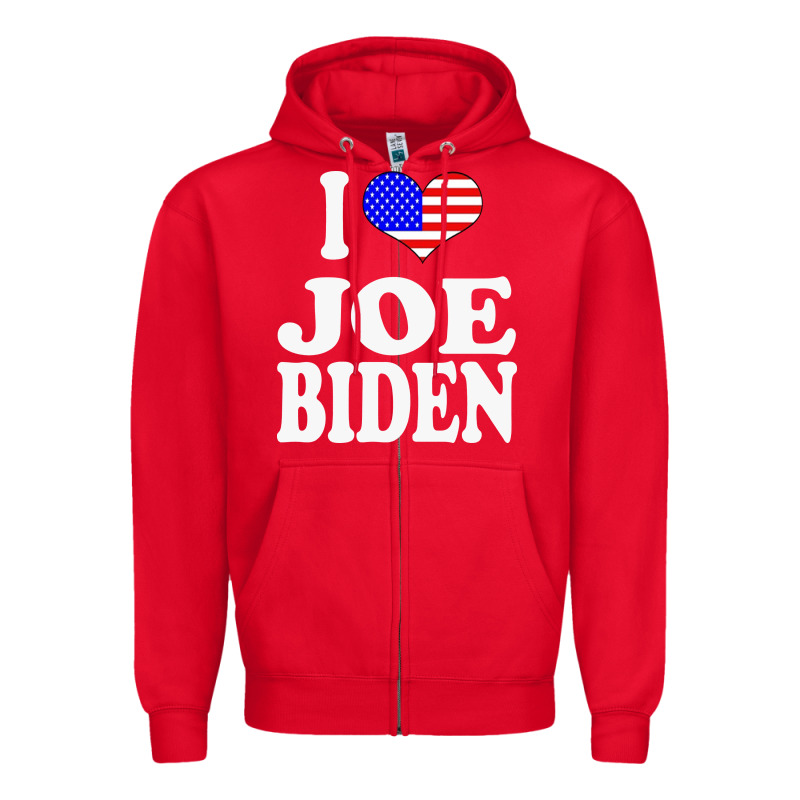 I Love Joe Biden Zipper Hoodie by artisFamous | Teevron