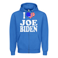 True Royal i love joe biden Zipper Hoodie - artisFamous