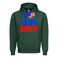 Sports Green i love joe biden Zipper Hoodie - artisFamous