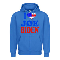 True Royal i love joe biden Zipper Hoodie - artisFamous