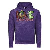 Cloud Purple Love Came Down Vintage Hoodie - CowhideDigitalArt