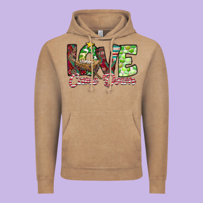 Love Came Down Vintage Hoodie Designed By Cowhidedigitalart