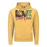 Vintage Mustard Love Came Down Vintage Hoodie - CowhideDigitalArt