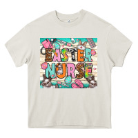 Cream Easter nurse Easter Day tumbler Heavy Core Tee - HowdyJamesFarm
