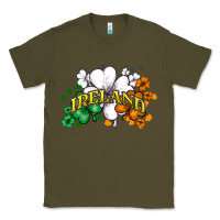 Army Green St. Patrick's Ireland flag Classic Tee - HowdyJamesFarm