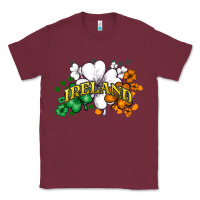 Burgundy St. Patrick's Ireland flag Classic Tee - HowdyJamesFarm