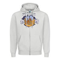 Dove Grey Bochum city Zipper Hoodie - artisFamous