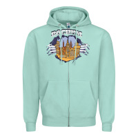 Seafoam Bochum city Zipper Hoodie - artisFamous