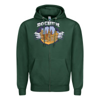 Sports Green Bochum city Zipper Hoodie - artisFamous