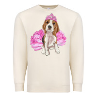 Sandshell balerina beagle with tutu Premium Sweatshirt - RanaPortraitStore