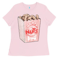 Bubblegum Pink Peanuts Ladies Tee - FaDigitalArtStudio