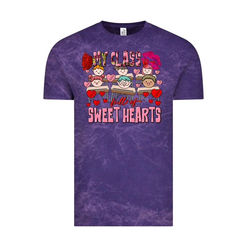 Valentine's Day My Class Is Full Of Sweet Hearts Vintage Tee by FaDigitalArtStudio | Teevron