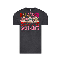 Vintage Black Valentine's Day My Class Is Full Of Sweet Hearts Vintage Tee - FaDigitalArtStudio
