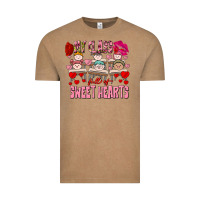 Vintage Coffee Valentine's Day My Class Is Full Of Sweet Hearts Vintage Tee - FaDigitalArtStudio
