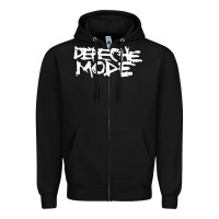 Black depeche mode Zipper Hoodie - artisFamous
