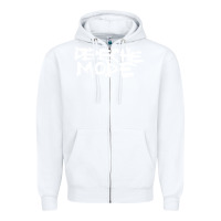 White depeche mode Zipper Hoodie - artisFamous