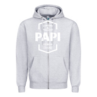 Heather Grey Papi Genuine Zipper Hoodie - artisFamous