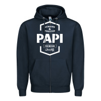 Navy Papi Genuine Zipper Hoodie - artisFamous
