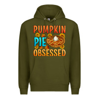 Army Green Pumpkin pie obsessed Premium Hoodie - Artiststas