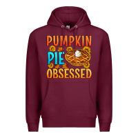 Burgundy Pumpkin pie obsessed Premium Hoodie - Artiststas