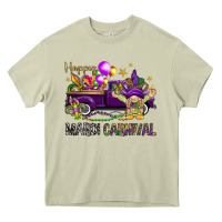 Mossy Happy Mardi carnival with truck Heavy Core Tee - HowdyJamesFarm