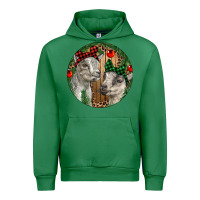 Emerald Baby Goats Christmas Urban Hoodie - RanaPortraitStore