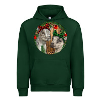 Forest Green Baby Goats Christmas Urban Hoodie - RanaPortraitStore