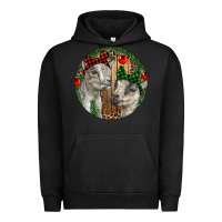 Pigment Black Baby Goats Christmas Urban Hoodie - RanaPortraitStore