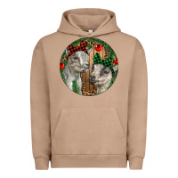 Pigment Burro Baby Goats Christmas Urban Hoodie - RanaPortraitStore
