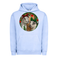 Pigment Grape Ice Baby Goats Christmas Urban Hoodie - RanaPortraitStore