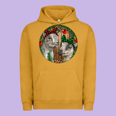 Baby Goats Christmas Urban Hoodie Designed By Ranaportraitstore