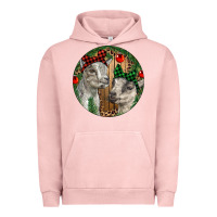 Pigment Salmon Baby Goats Christmas Urban Hoodie - RanaPortraitStore