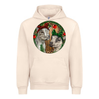 Sandshell Baby Goats Christmas Urban Hoodie - RanaPortraitStore