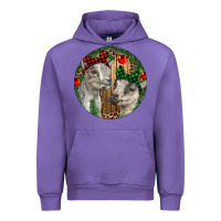 Tulip Baby Goats Christmas Urban Hoodie - RanaPortraitStore
