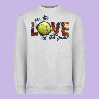 Softball Love Of The Game Heavyweight Sweatshirt Designed By Jahusdesignshop