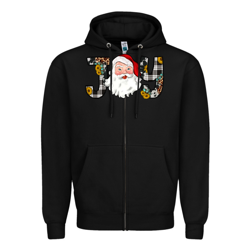 Joy Santa Zipper Hoodie by JahusDesignShop | Teevron