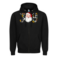 Black joy santa Zipper Hoodie - JahusDesignShop