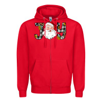 Red joy santa Zipper Hoodie - JahusDesignShop
