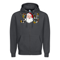 Smoke joy santa Zipper Hoodie - JahusDesignShop